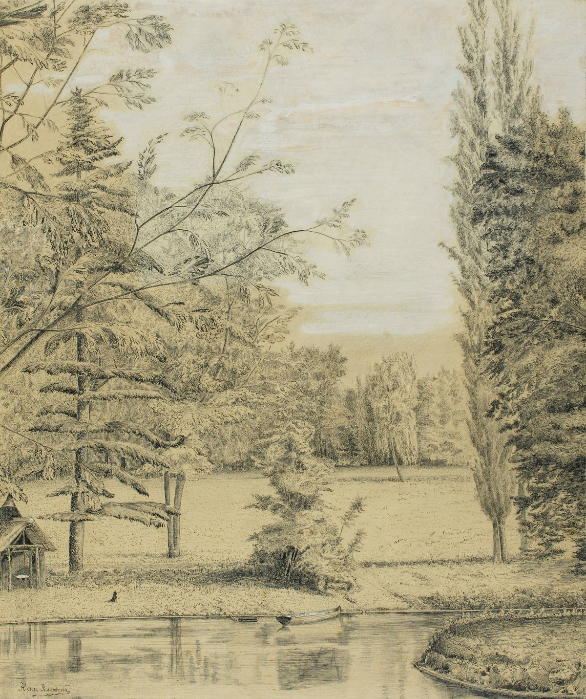 Sweater River And Park Landscape Premium