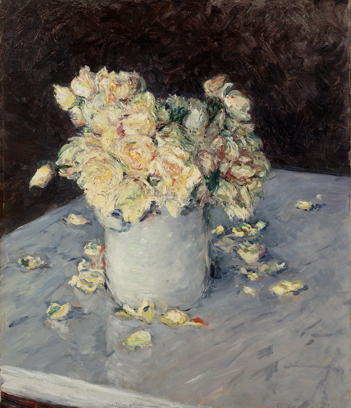 T-shirt Yellow Roses In A Vase Signature