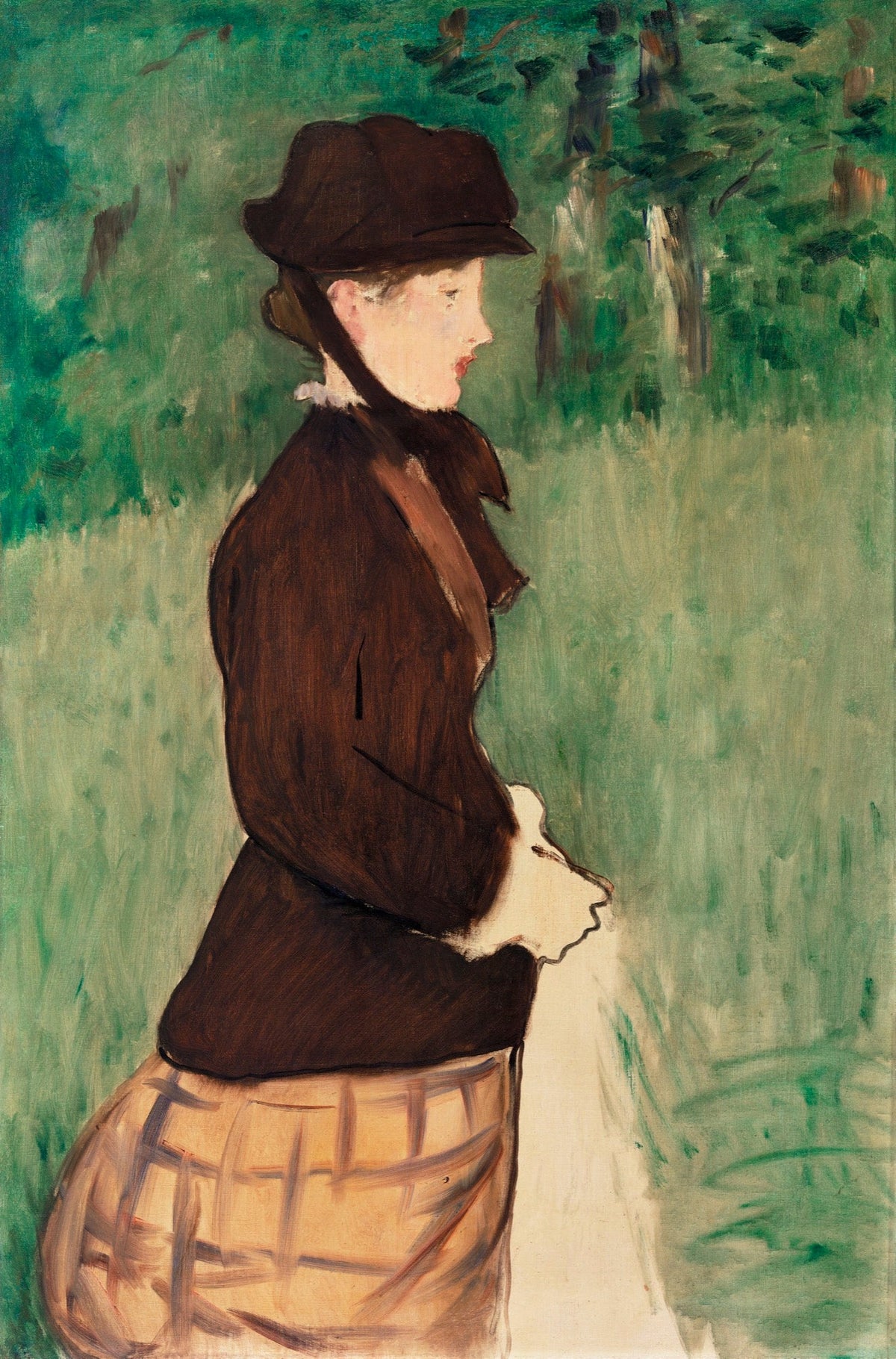 T-shirt Young Woman In A Garden Jeune Femme Dans Un Jardin Painting In High Resolution Essential