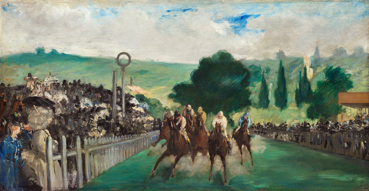 Hoodie The Races At Longchamp Painting In High Resolution Essential