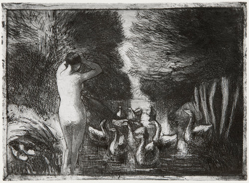 Hoodie Bather With Geese Signature