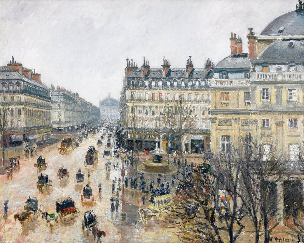 Sweater French Theater Square Paris Painting In High Resolution Essential