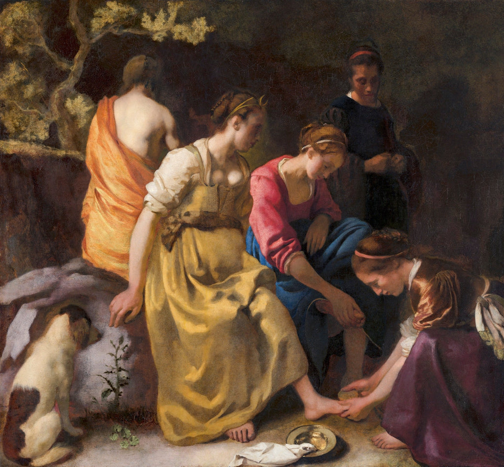 Sweater Johannes Vermeer Diana And Her Nymphs Famous Painting Signature