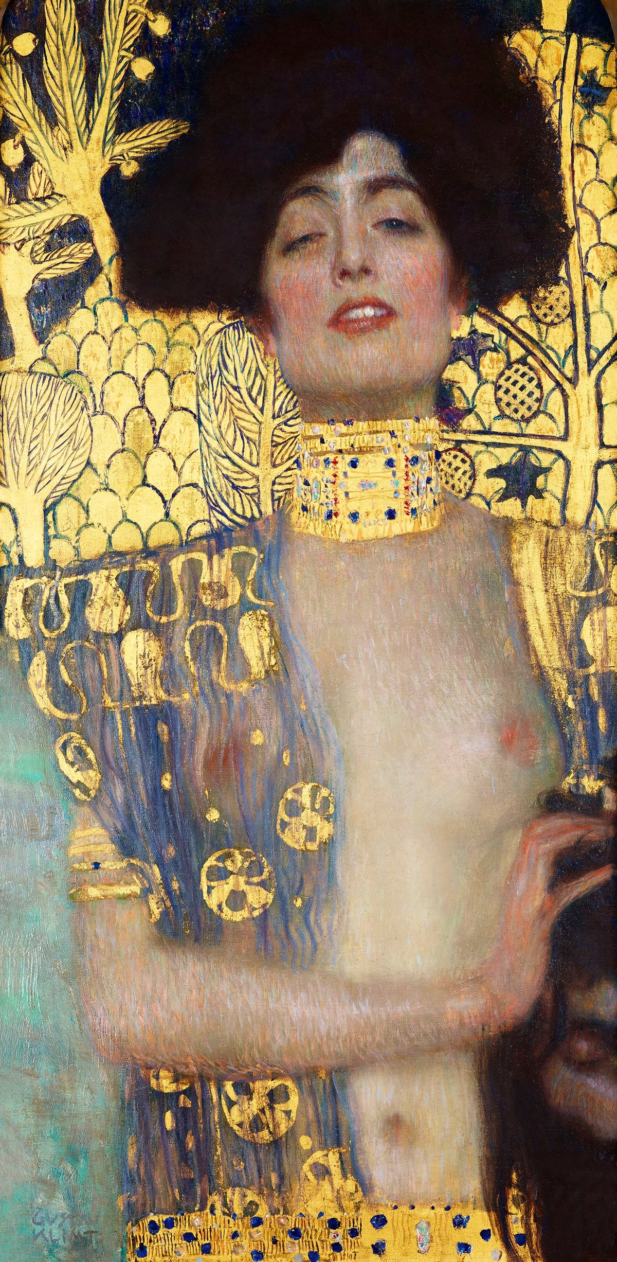 Hoodie Gustav Klimt Judith And The Head Of Holofernes Famous Painting Signature