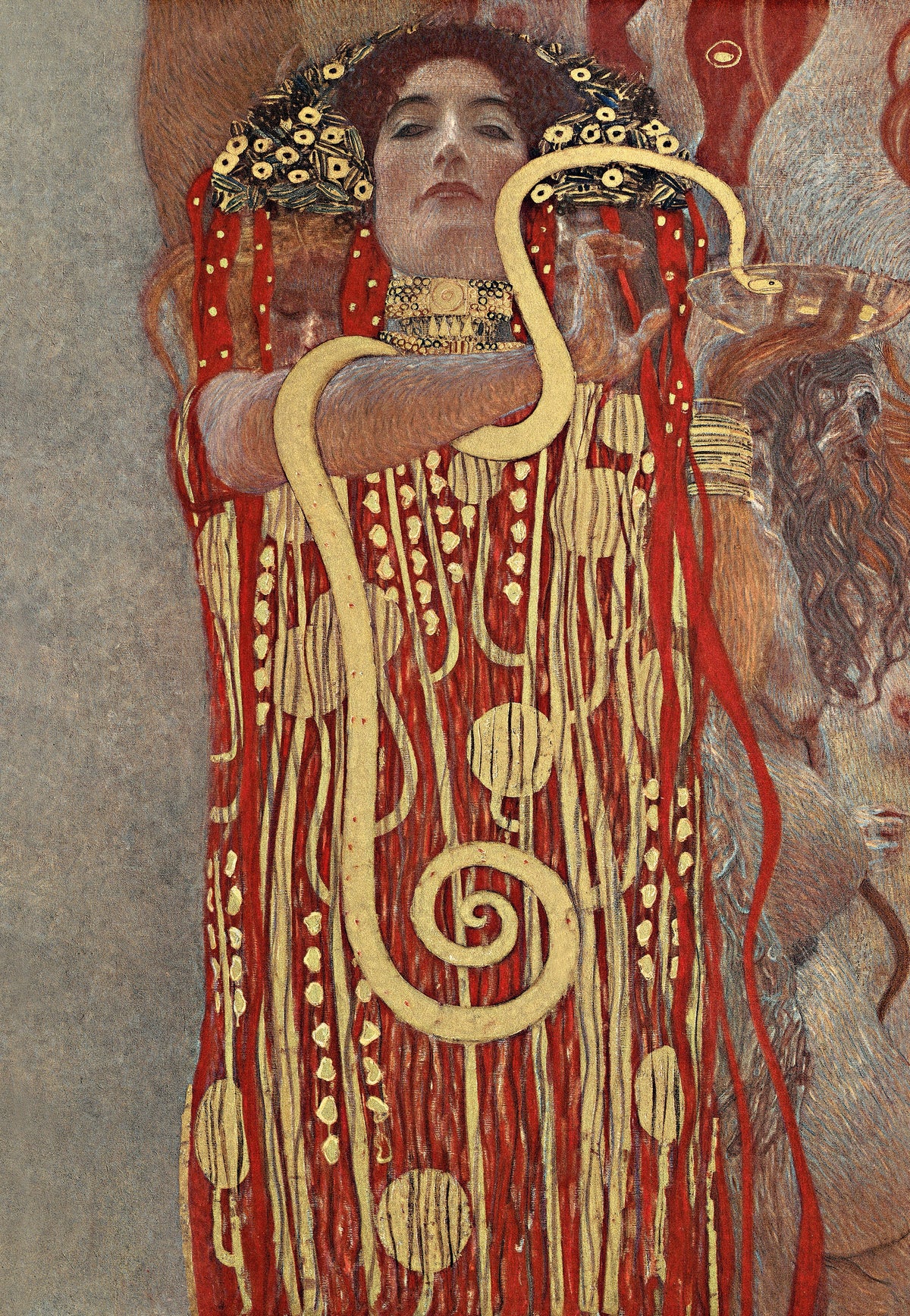 Hoodie Gustav Klimt Hygieia Famous Painting Signature