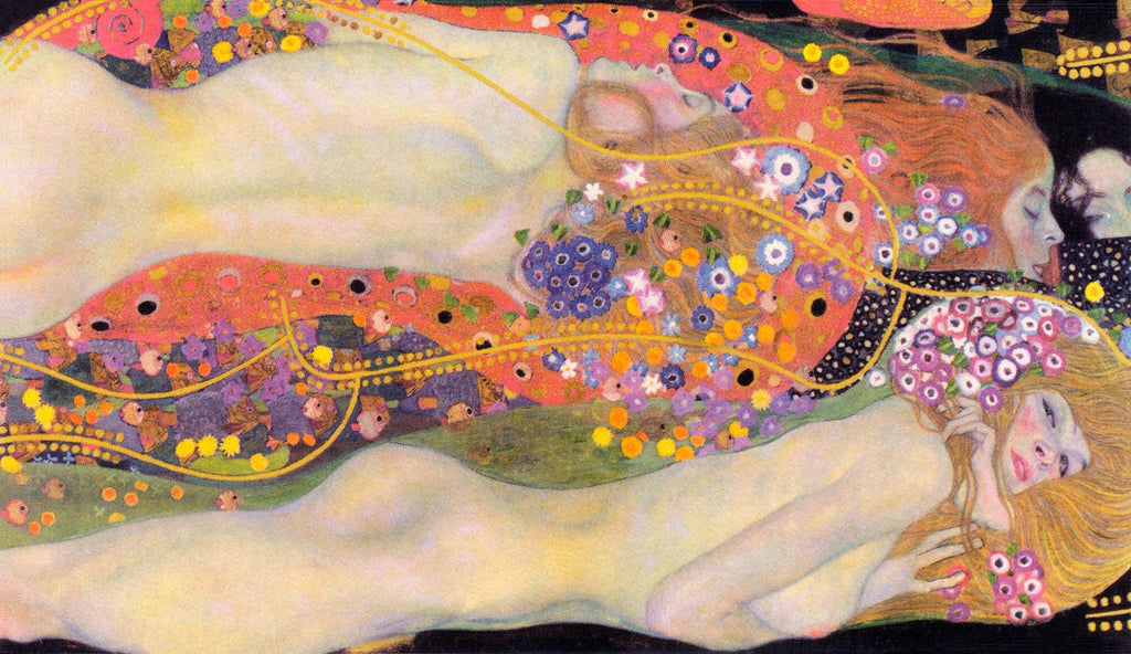 Hoodie Gustav Klimt Water Serpents II Famous Painting Essential