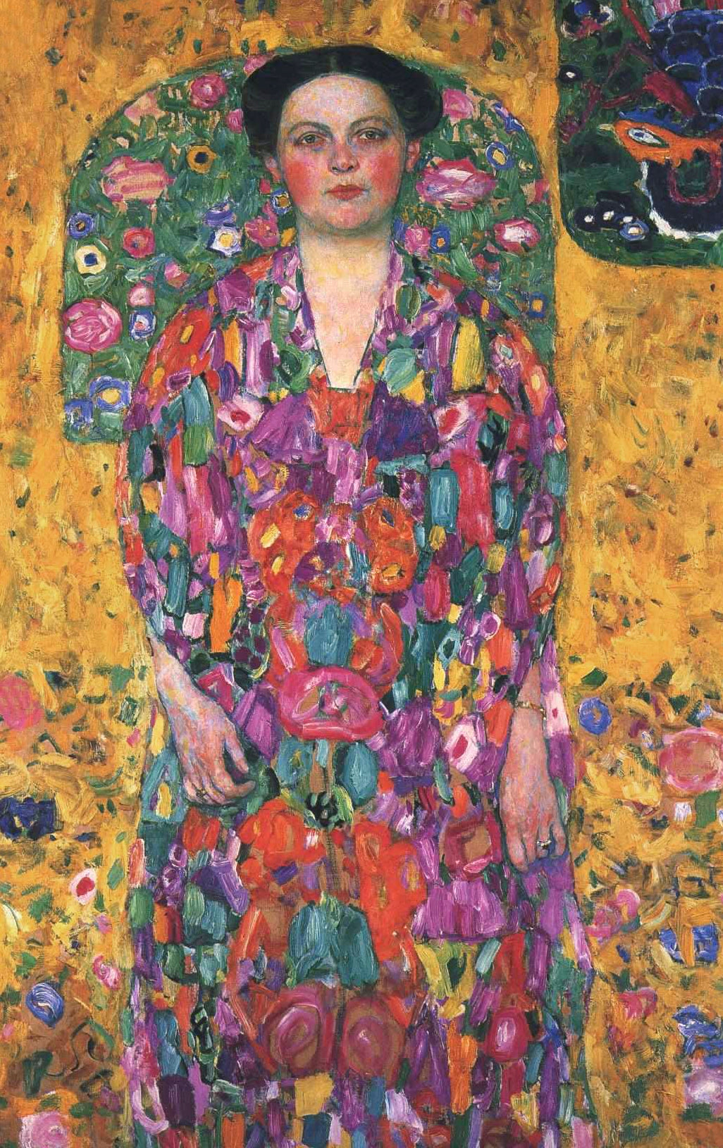 Hoodie Gustav Klimt Portrait Of Eugenia Primavesi Famous Painting Signature