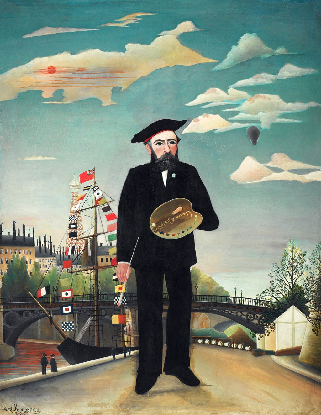 Sweater Henri Rousseau Myself Portrait Landscape Famous Painting Essential
