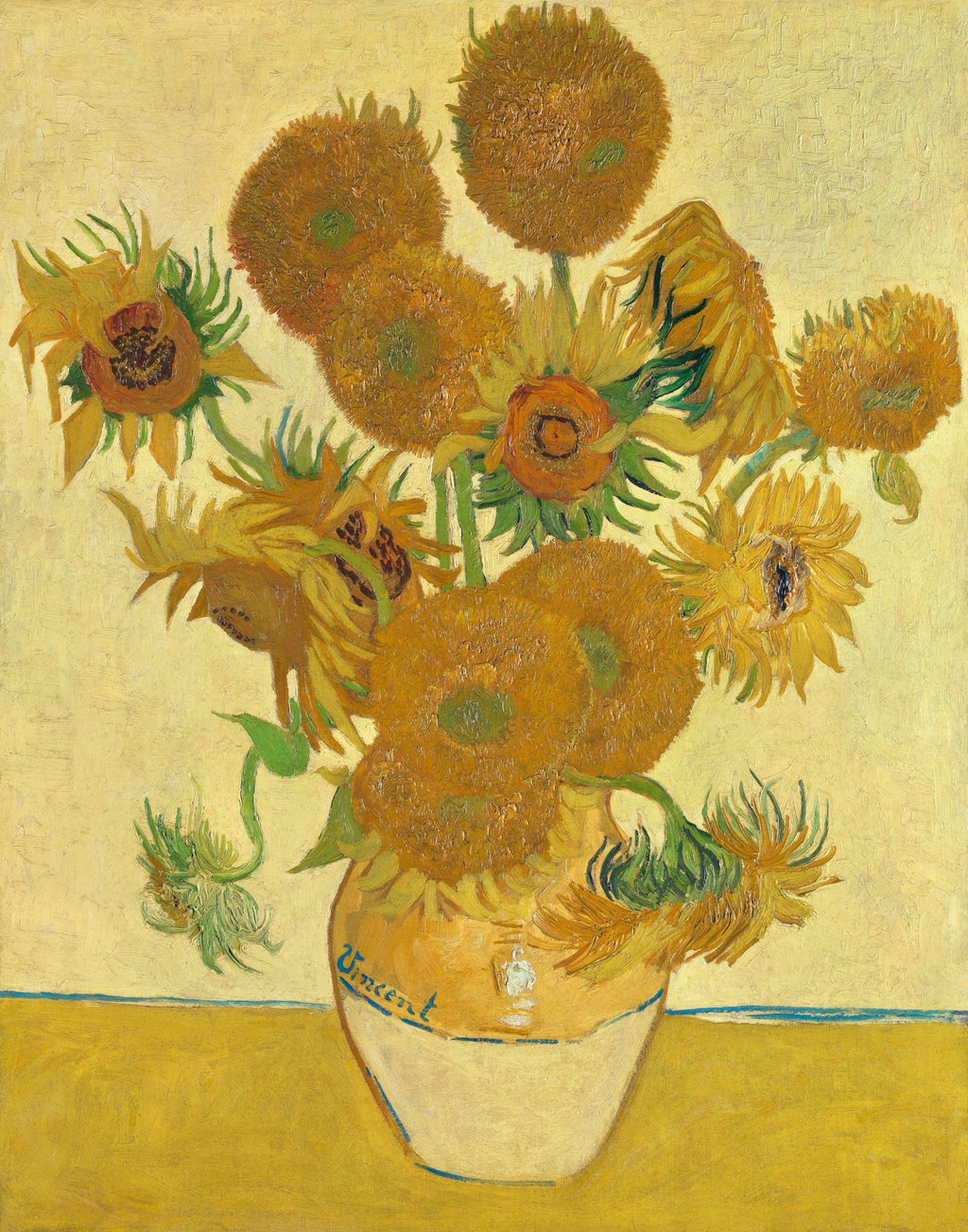 T-shirt Vincent Van Gogh Sunflowers Famous Still Life Painting Essential