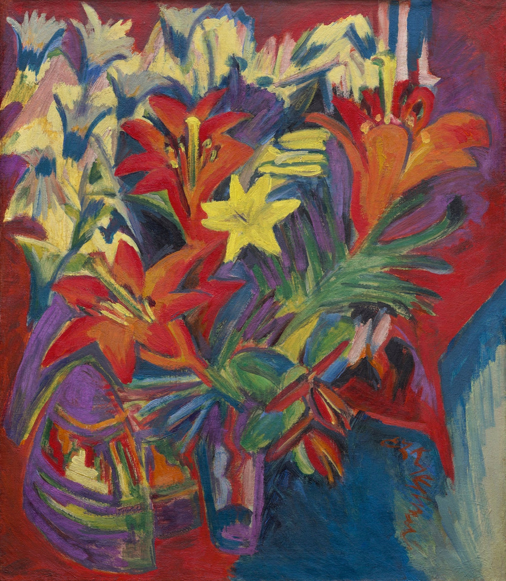 Hoodie Ernst Ludwig Kirchner Still Life With Lilies Famous Painting Signature
