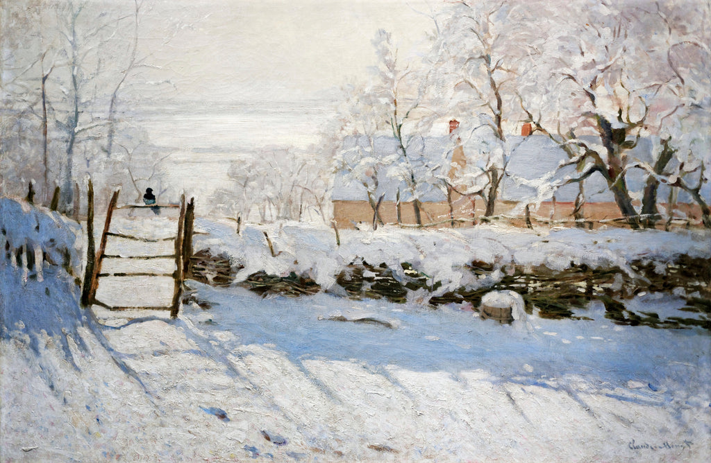 Sweater Claude Monet The Magpie Famous Painting Signature