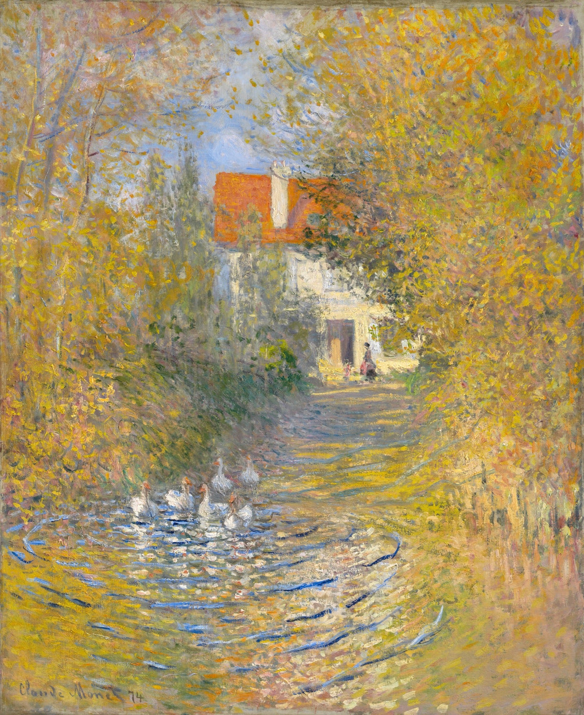 Sweater Claude Monet The Geese Famous Painting Essential
