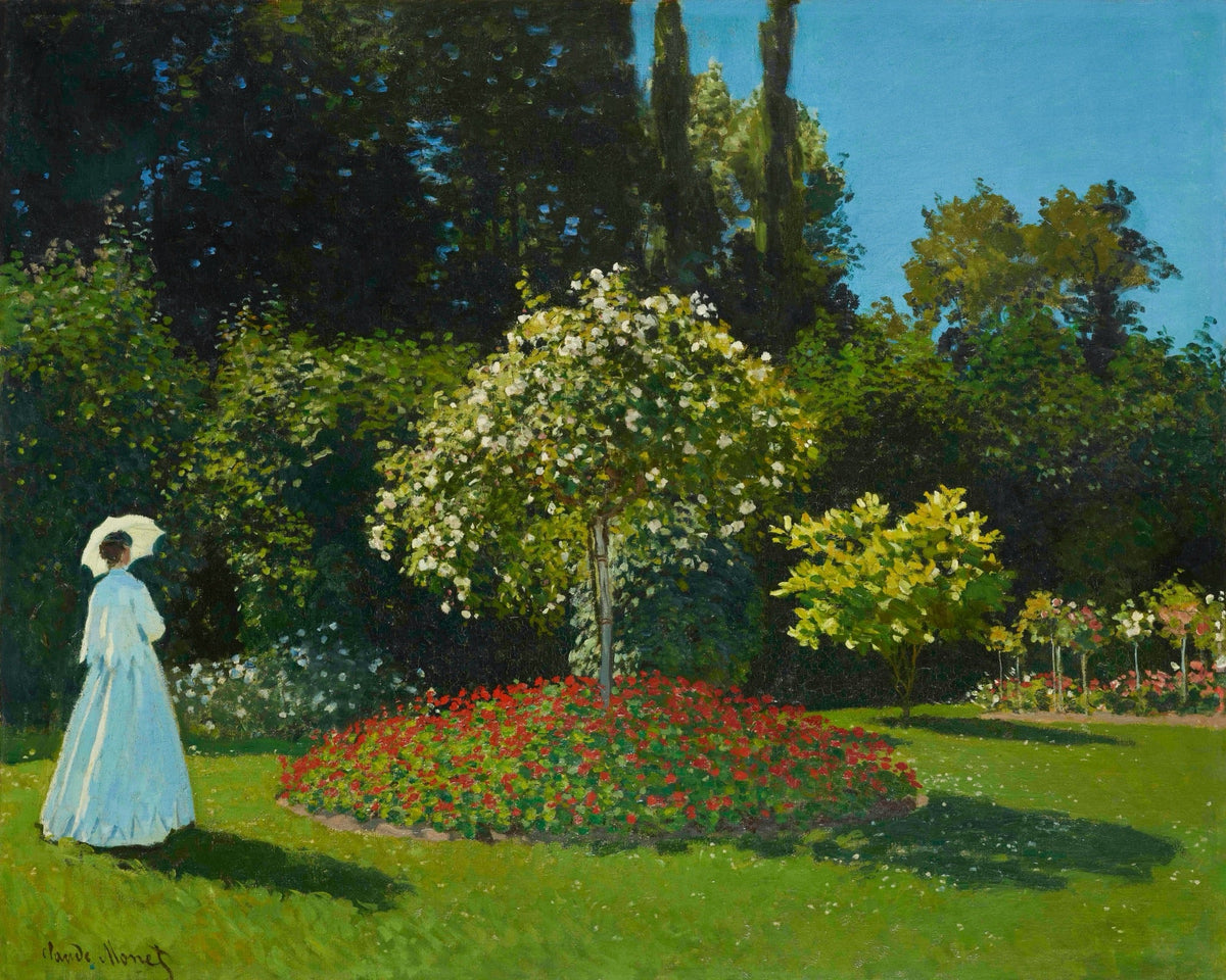Hoodie Claude Monet Lady In The Garden Famous Painting Essential