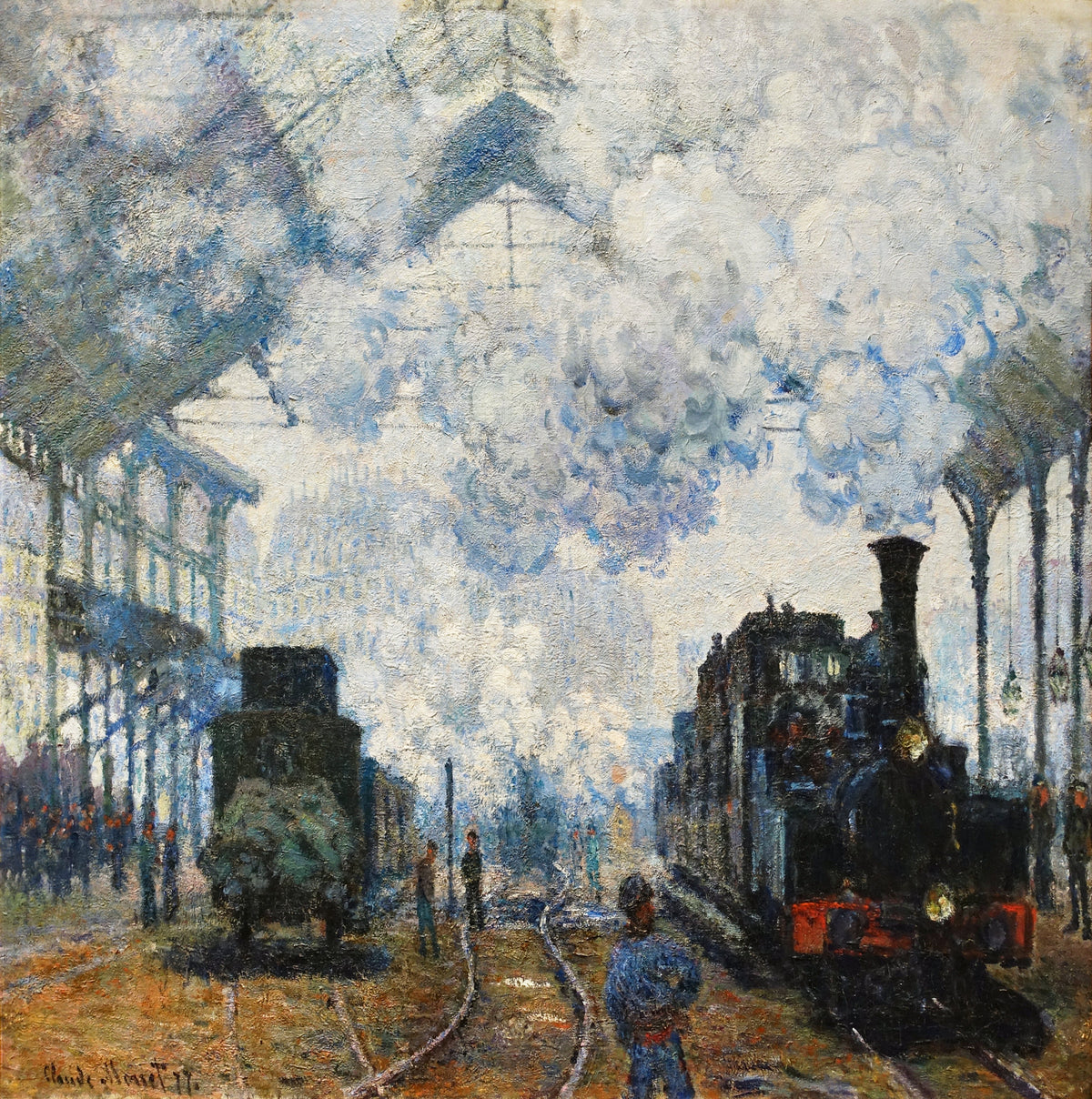 Hoodie Claude Monet Arrival Of The Normandy Train Famous Painting Essential