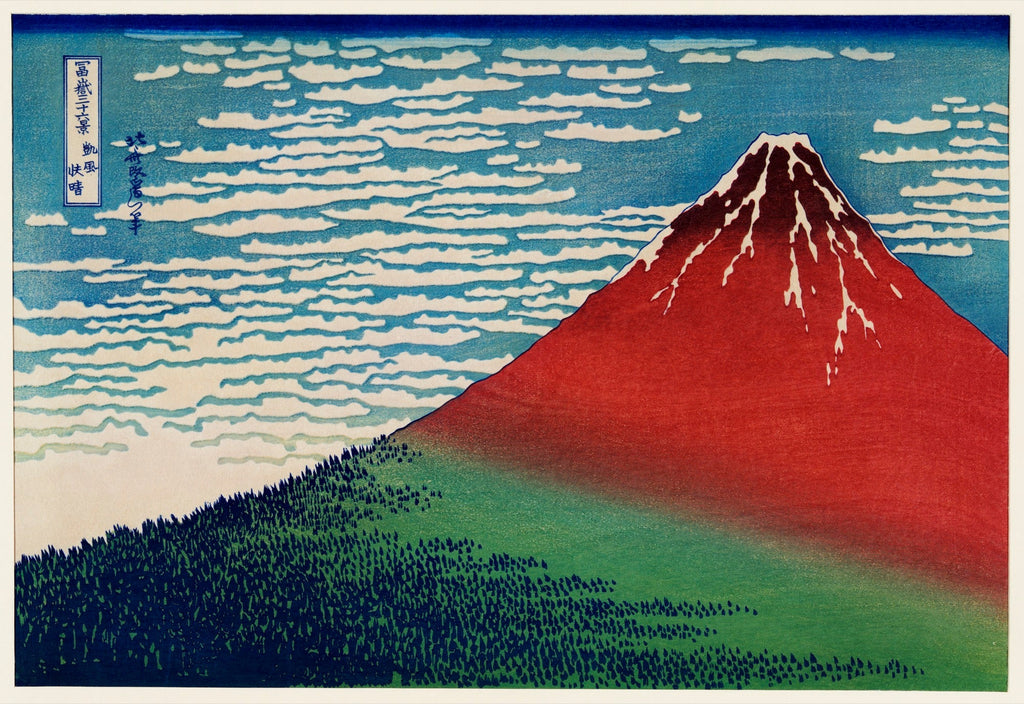 Sweater Katsushika Hokusai Fine Wind Clear Morning A Famous Traditional Japanese Ukyio-E Style Illustration Of Mount Fuji Signature