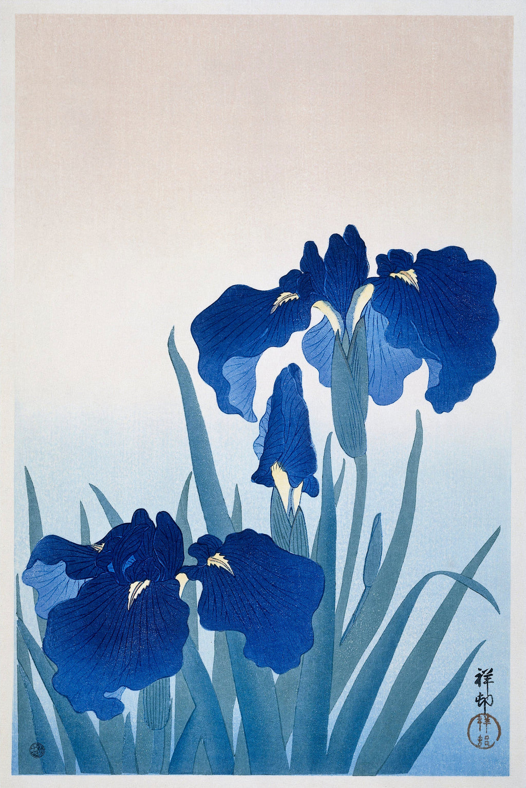 Hoodie Iris Flowers - Ohara Koson 1925 Signature