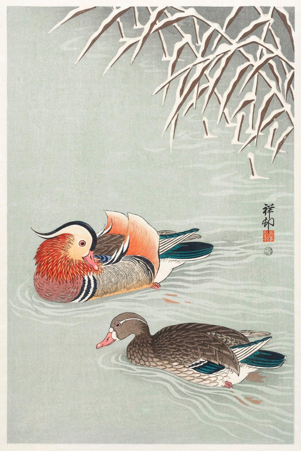 T-shirt Mandarin Ducks - Ohara Koson 1925 Essential