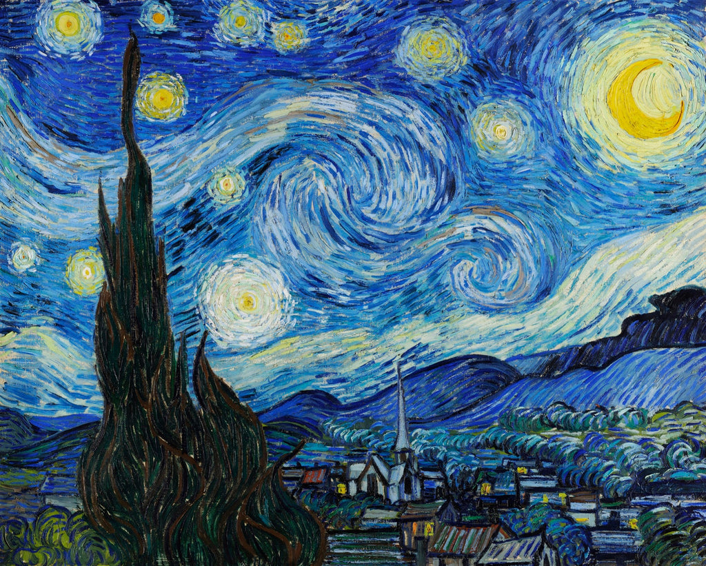 T-shirt Vincent Van Gogh The Starry Night Famous Painting Essential