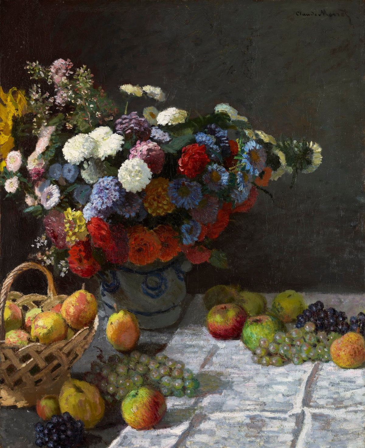 Sweater Still Life With Flowers And Fruit Essential