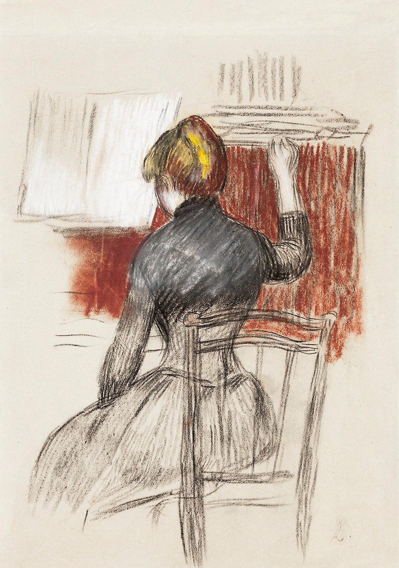 Hoodie Woman At A Piano Essential