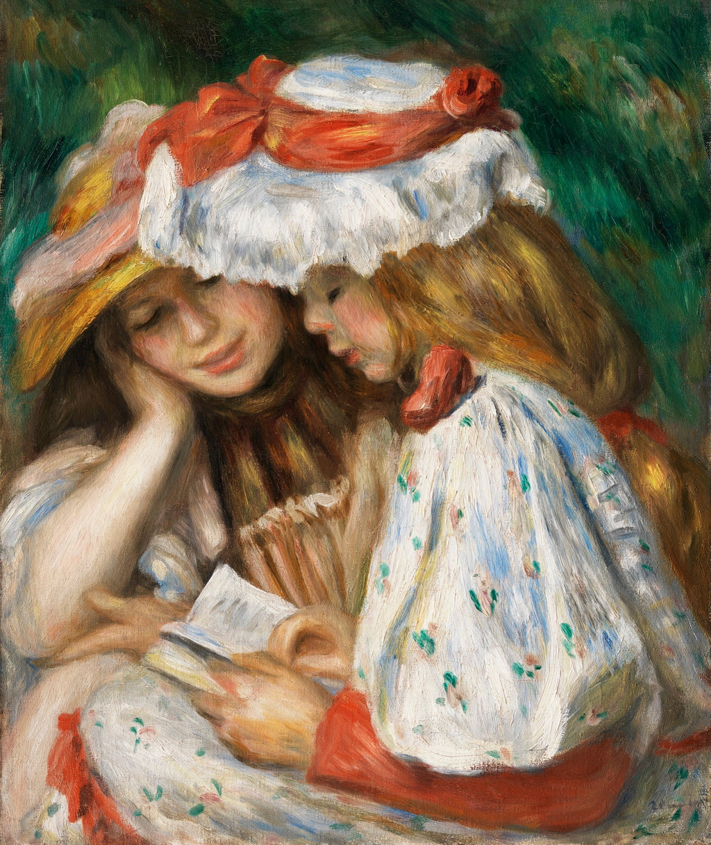 T-shirt Two Girls Reading C 1890 1891 Essential