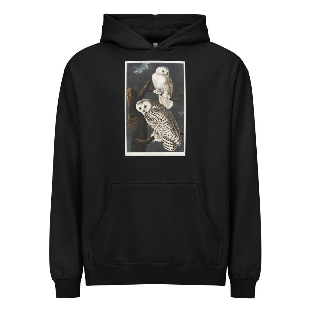 Black Hoodie Snowy Owl Signature
