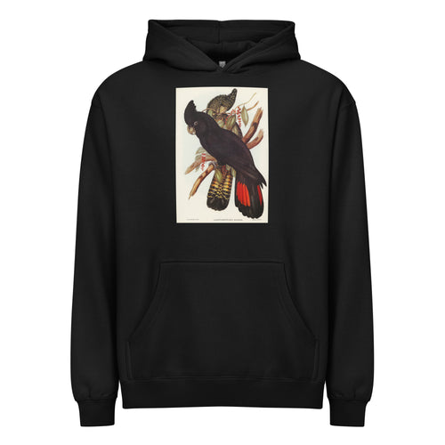 Black Hoodie Banksian Cockatoo Calyptorhynchus Banksii Illustrated - Elizabeth Gould 1804 Signature
