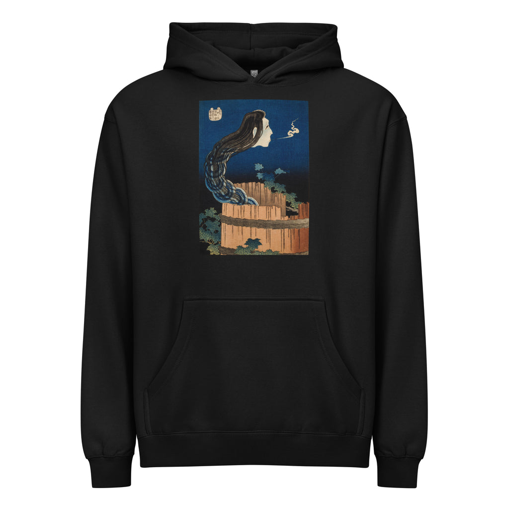Black Hoodie The Plate Mansion - Katsushika Hokusai 1760 Signature