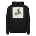 Black Hoodie Chicken And Cock - Ohara Koson 1900 Signature
