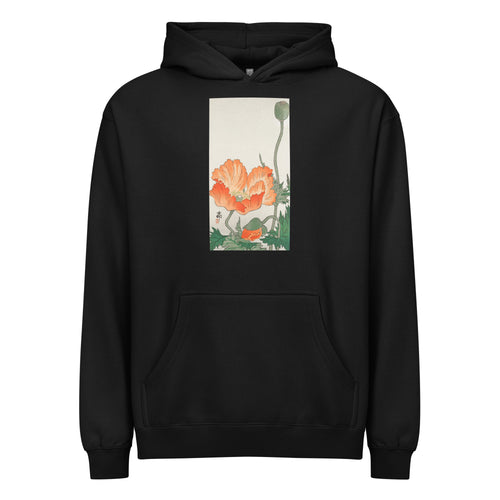 Black Hoodie Birds And Plants - Ohara Koson 1900 Signature
