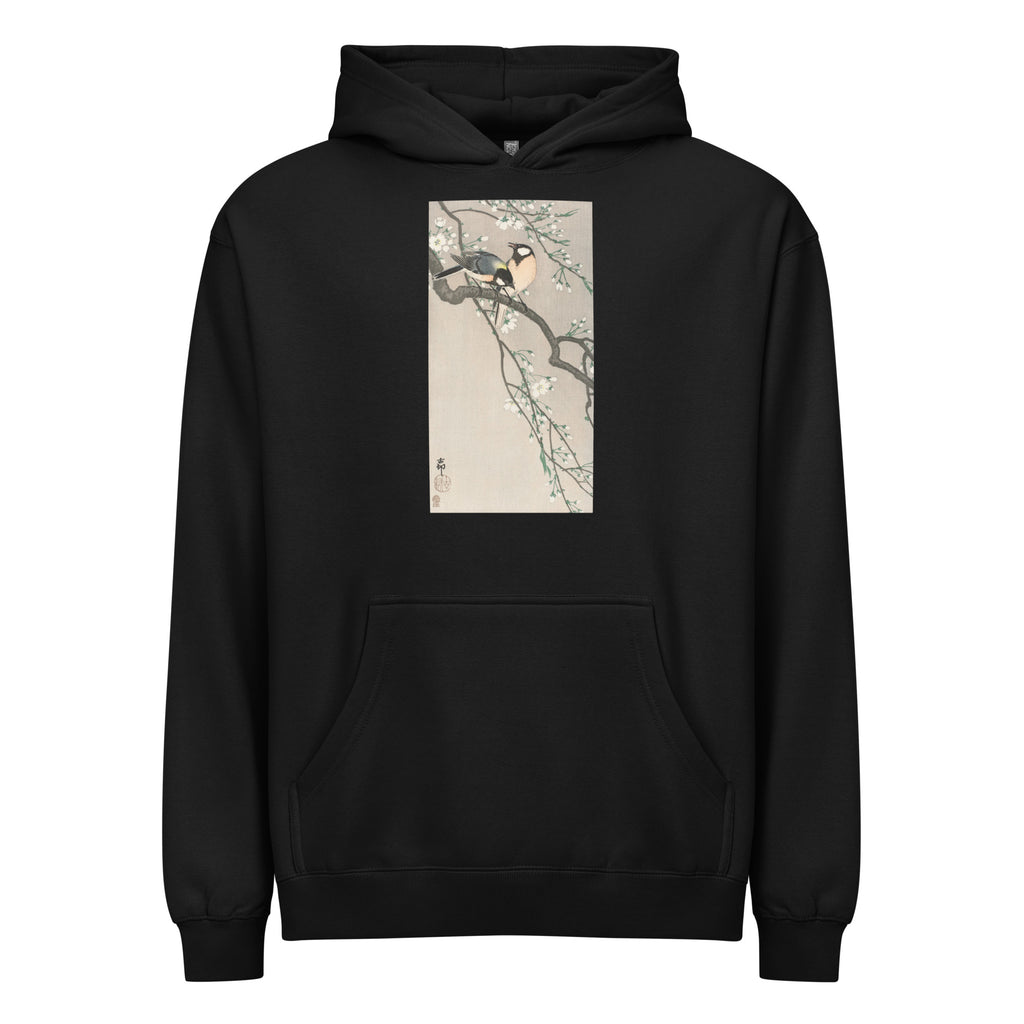 Black Hoodie Tits On Cherry Branch Signature