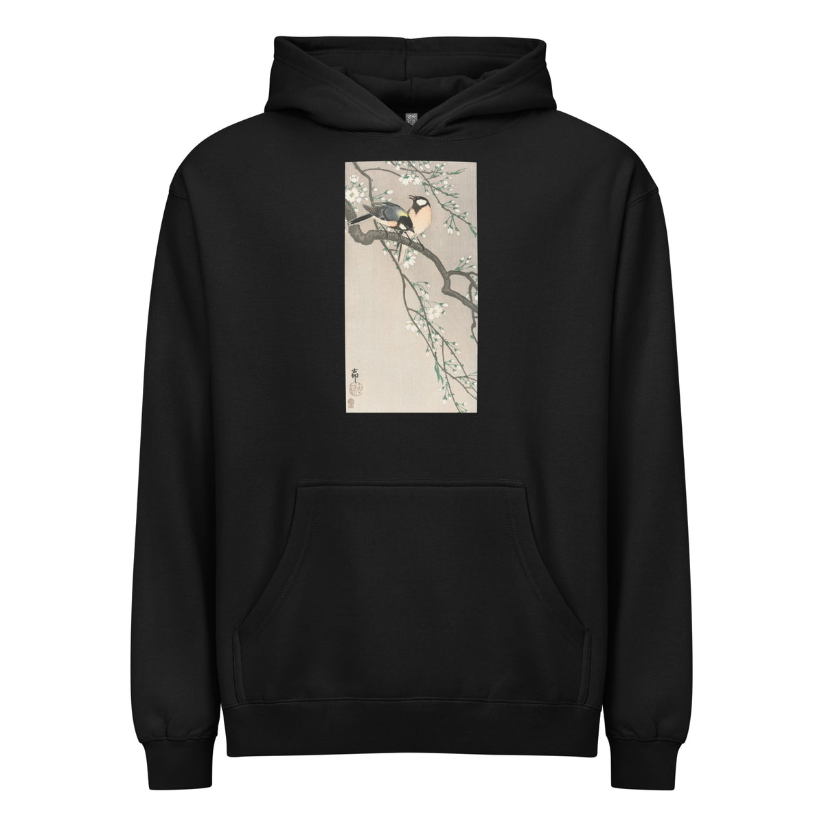 Black Hoodie Tits On Cherry Branch Signature