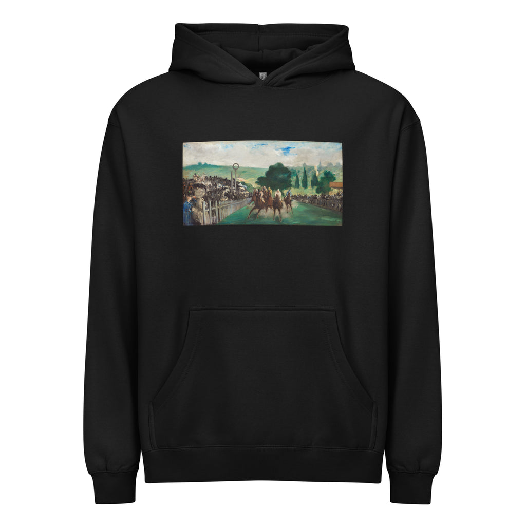 Black Hoodie The Races At Longchamp Painting In High Resolution Signature