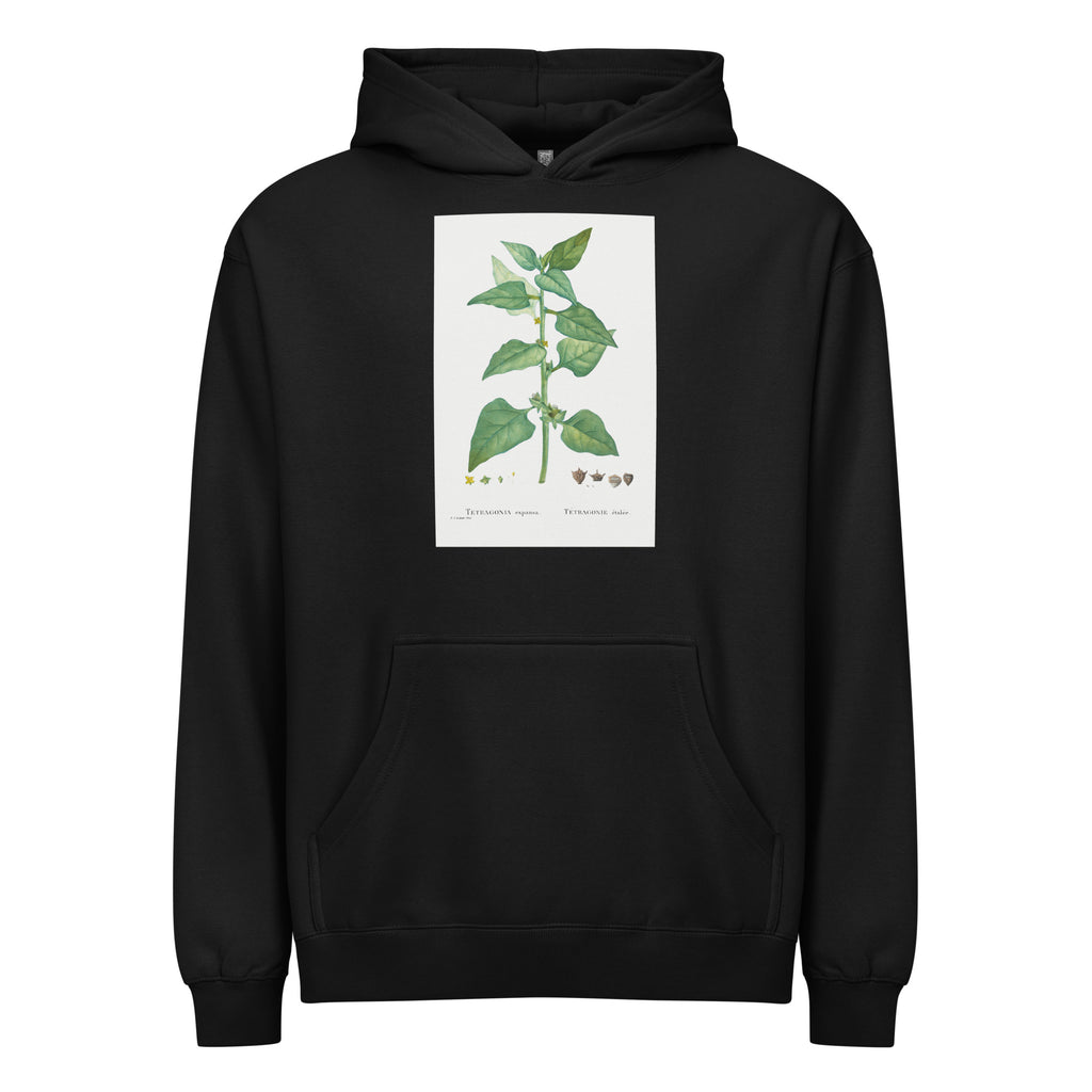 Black Hoodie Tetragonia Expansa New Zealand Spinach Signature