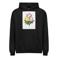 Black Hoodie Yellow Rose And Cabbage Rose - Pierre-Joseph Redoute 1759 Signature
