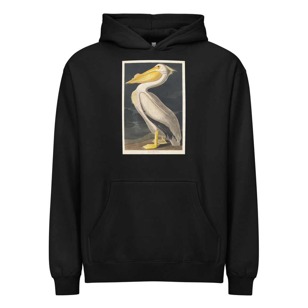 Black Hoodie American White Pelican Signature