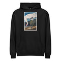 Black Hoodie Hooping Crane Signature