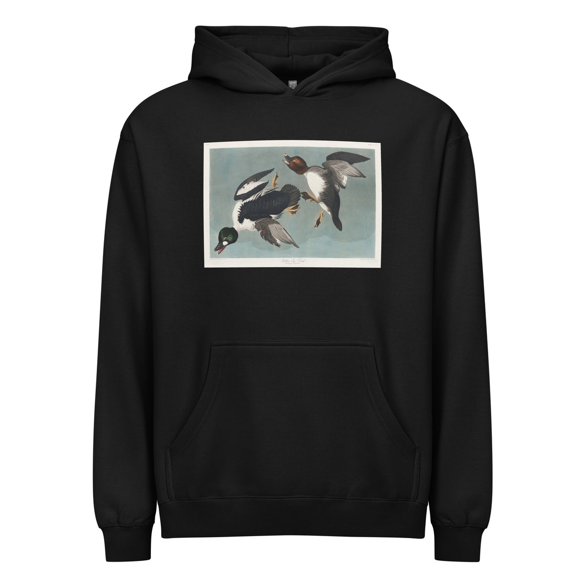 Black Hoodie Golden-Eye Duck Signature