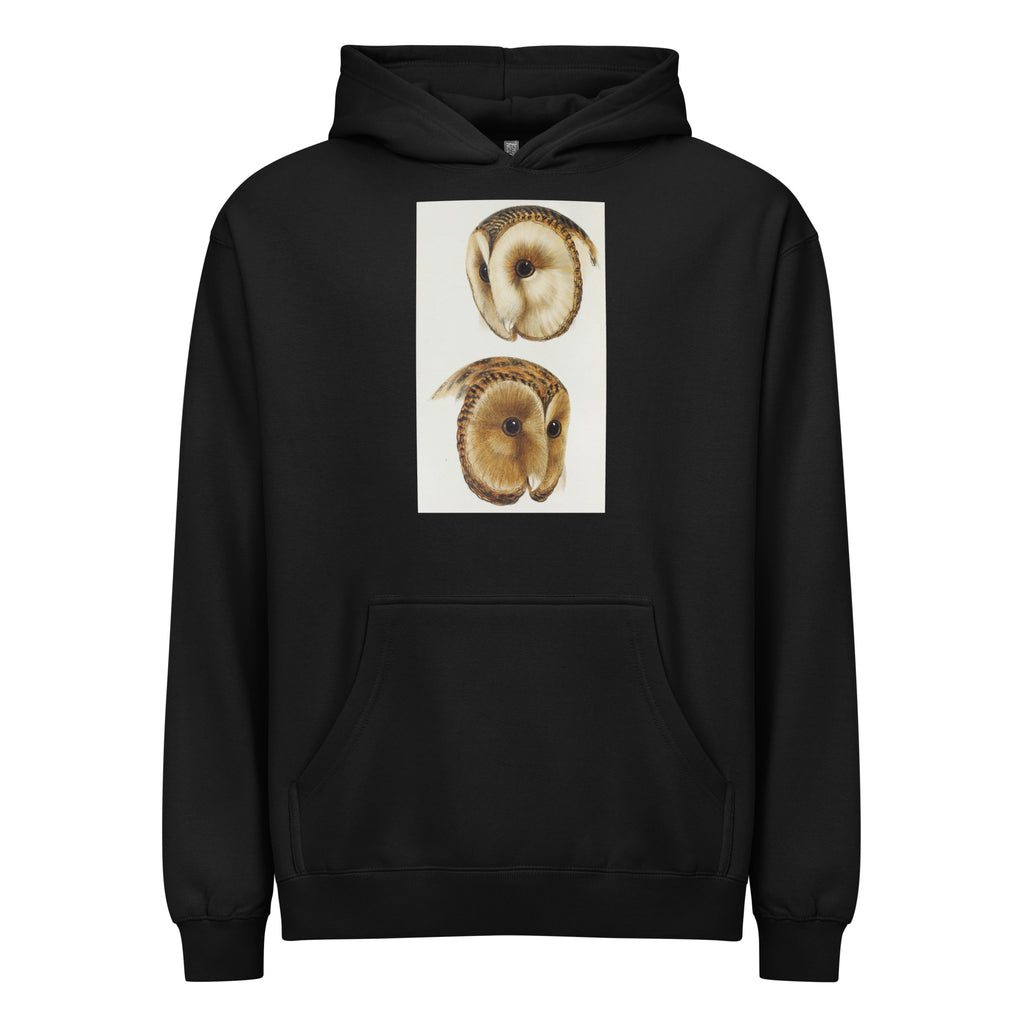Black Hoodie 1 Masked Barn Owl Strix Personata 2 Tasmanian Masked Owl Strix Castanops Illustrated Signature