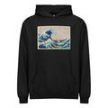 Black Hoodie Katsushika Hokusai S The Great Wave Off Kanagawa Famous Vintage Woodblock Print For Wall Art And Poster Signature