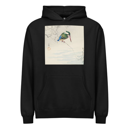 Black Hoodie A Kingfisher - Ohara Koson 1920 Signature