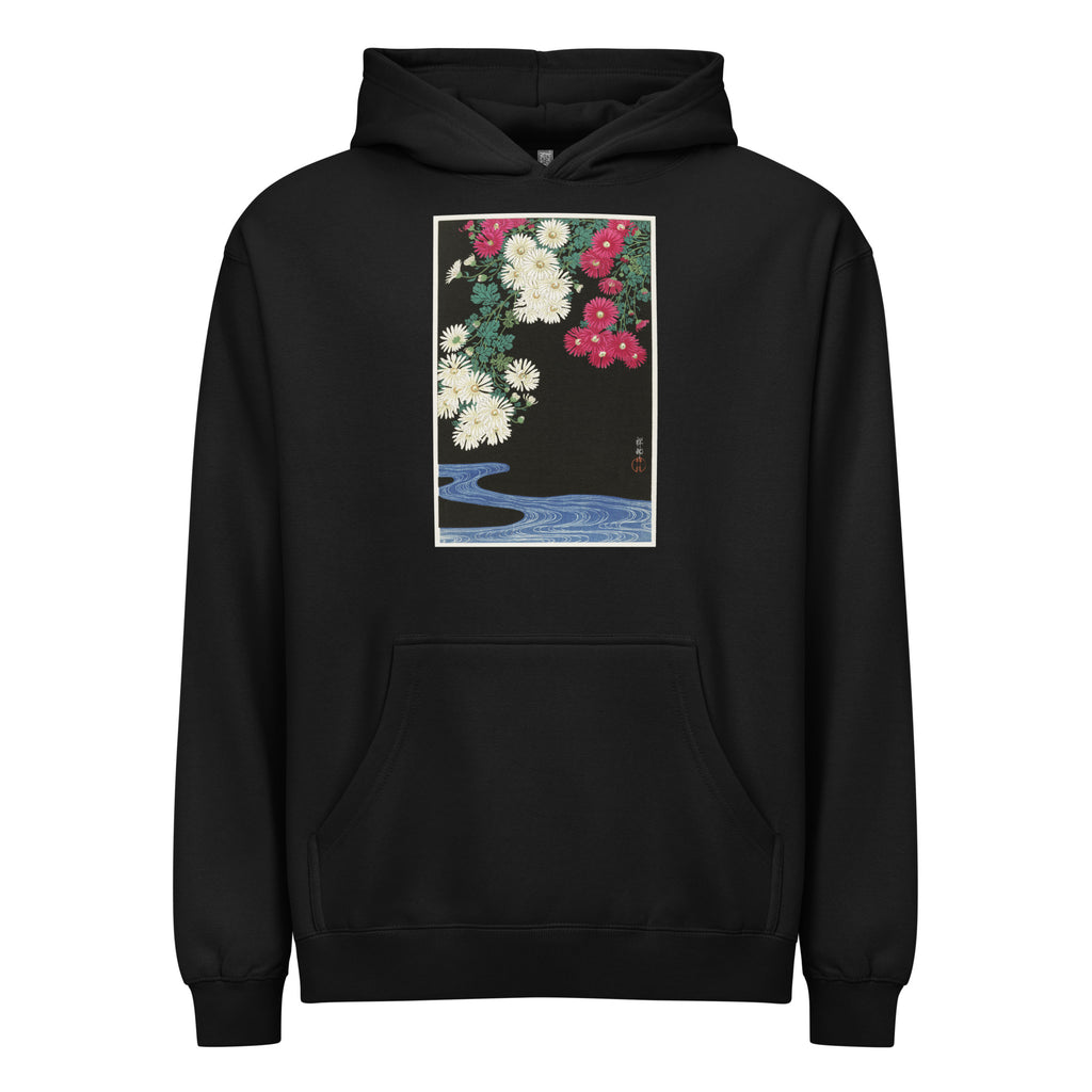 Black Hoodie Chrysanthemums - Ohara Koson 1925 Signature