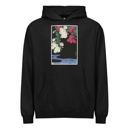 Black Hoodie Chrysanthemums - Ohara Koson 1925 Signature