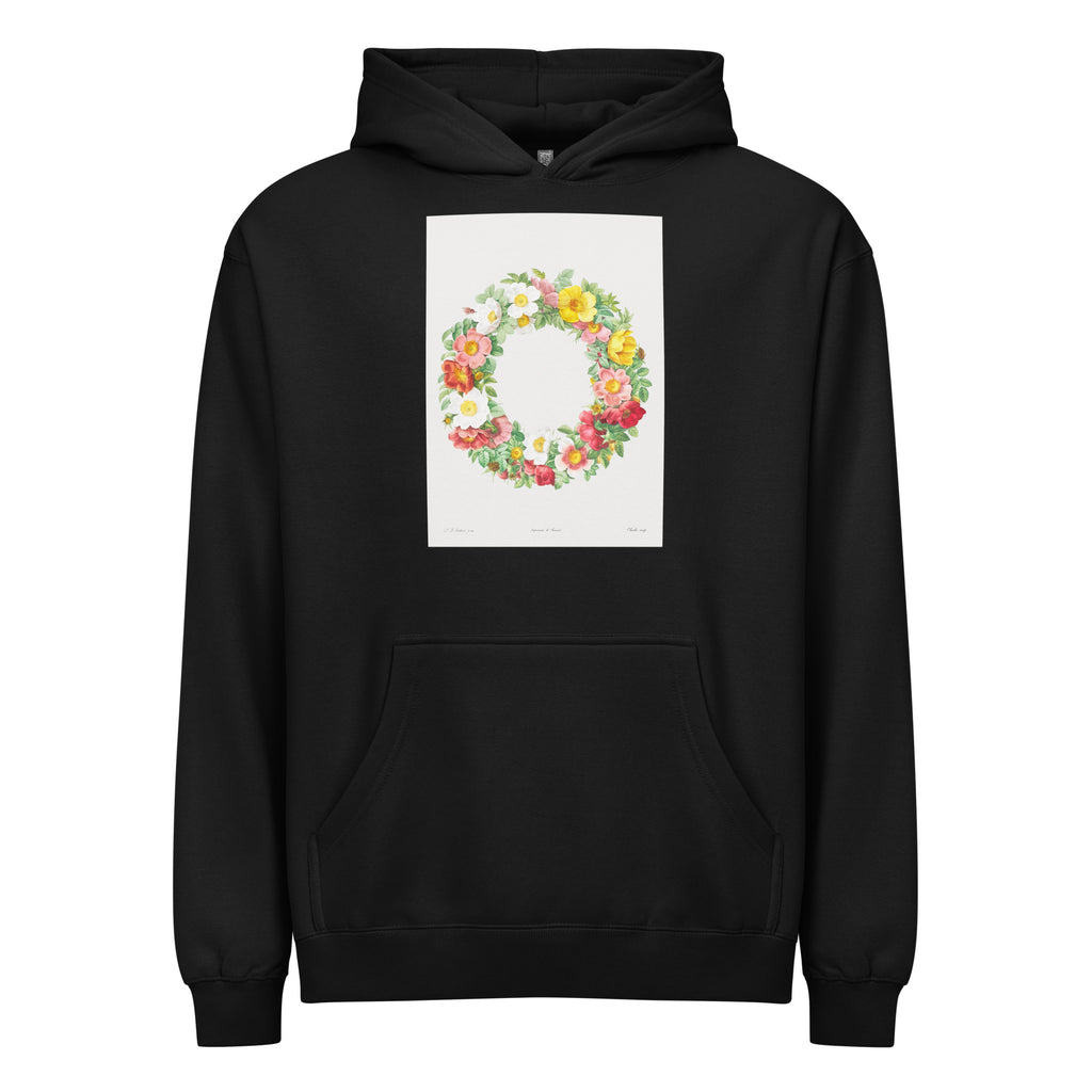 Black Hoodie Roses Signature