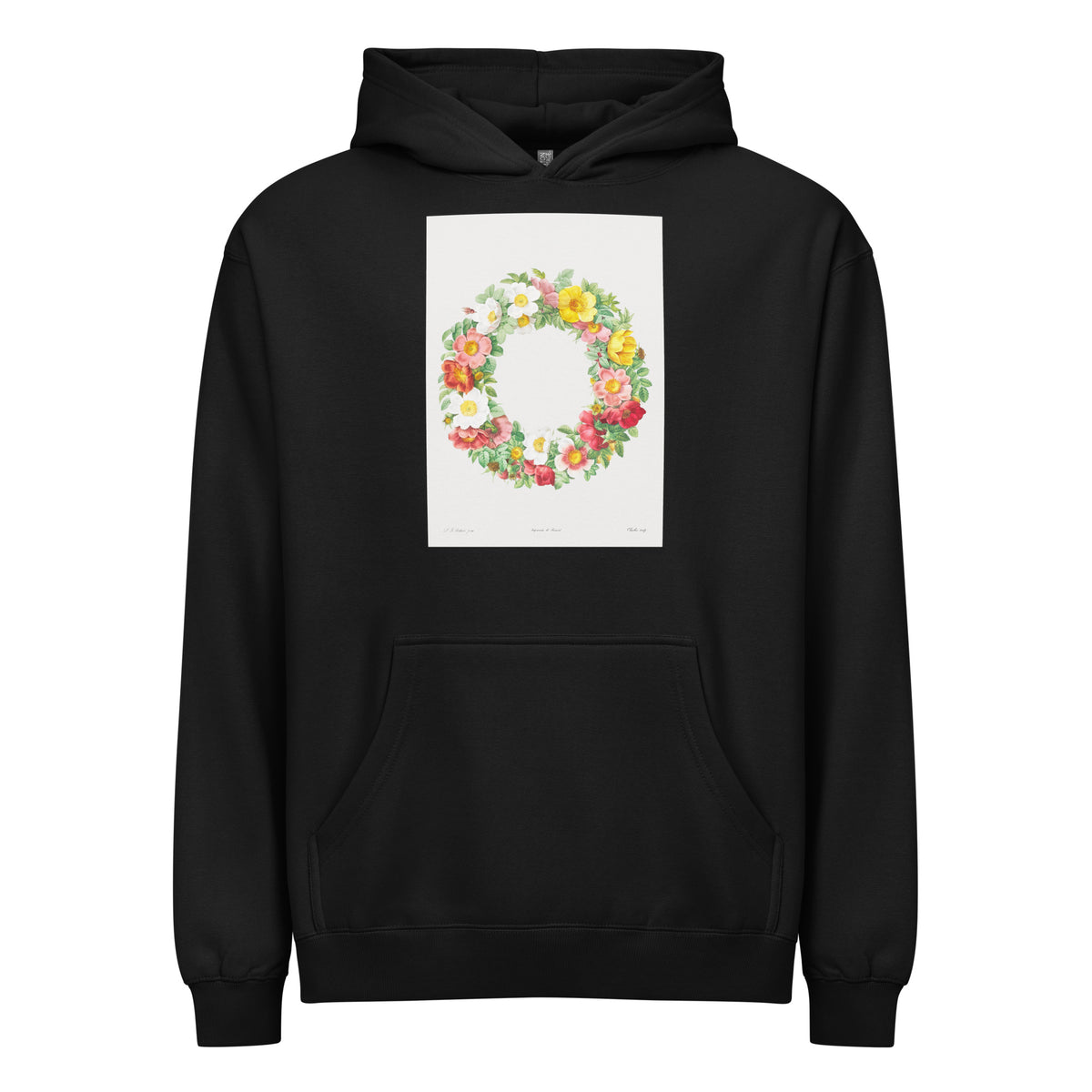 Black Hoodie Roses Signature