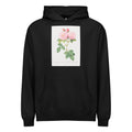 Black Hoodie Italian Damask Rose Also Known As The Four Seasons Of Italy Rosa Damascena Italica Signature