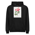 Black Hoodie Gallic Rose Also Known As The Duchess Of Orleans Rosa Gallica Aurelianensis Signature