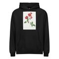 Black Hoodie Red Cabbage Rose Also Known As Bengal Eyelet Rosa Indica Caryophyllea - Pierre-Joseph Redoute Original From The Library Of Congress 1817 Signature