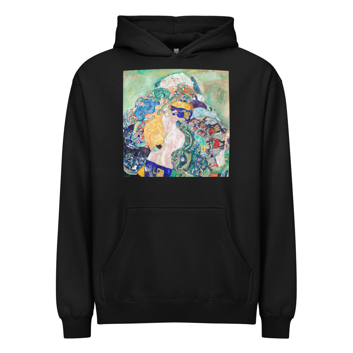Black Hoodie Baby Cradle Signature