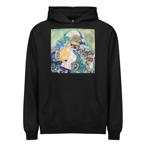 Black Hoodie Baby Cradle Signature
